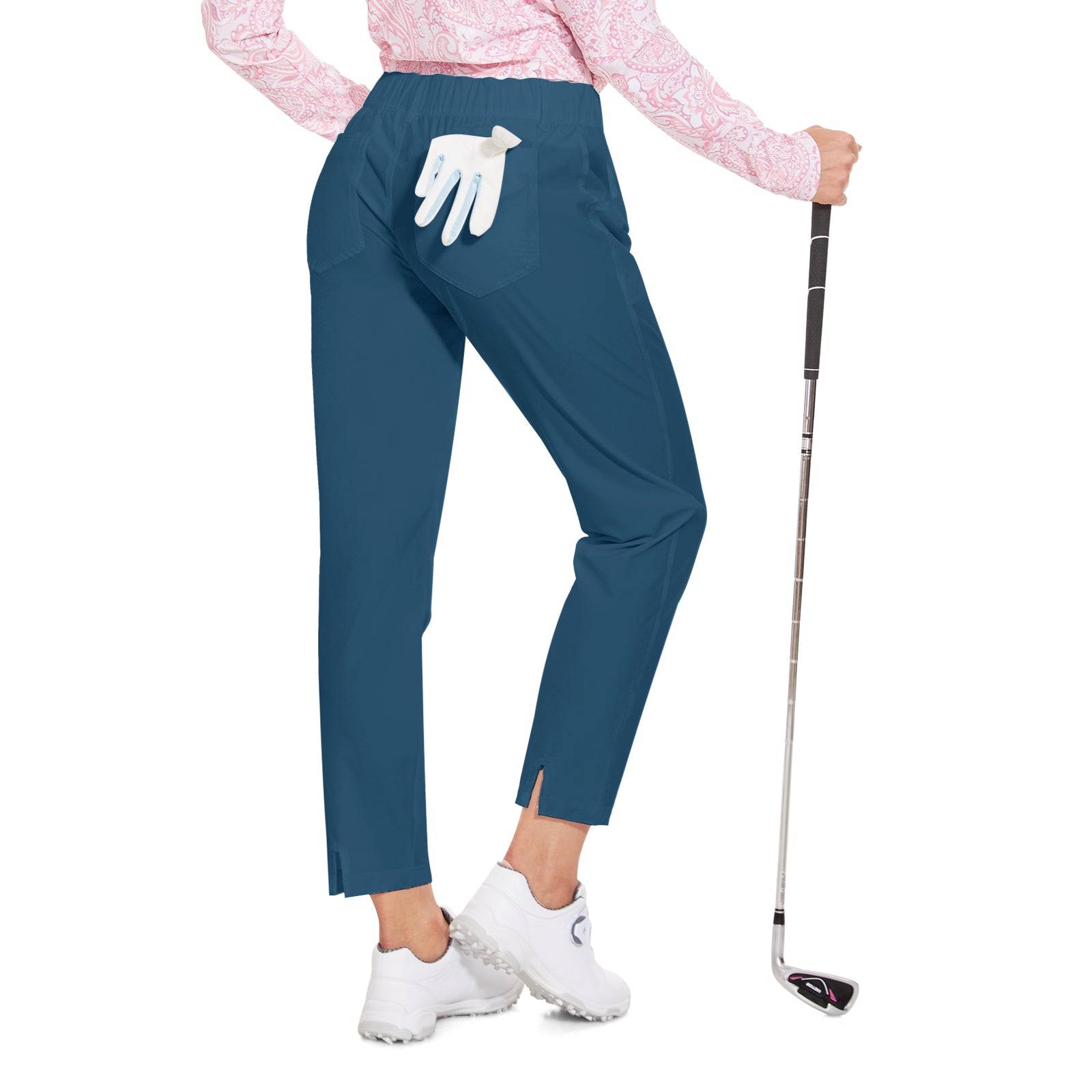 MOTEEPI Women's Lightweight Stretchy Work Hiking Golf Pants