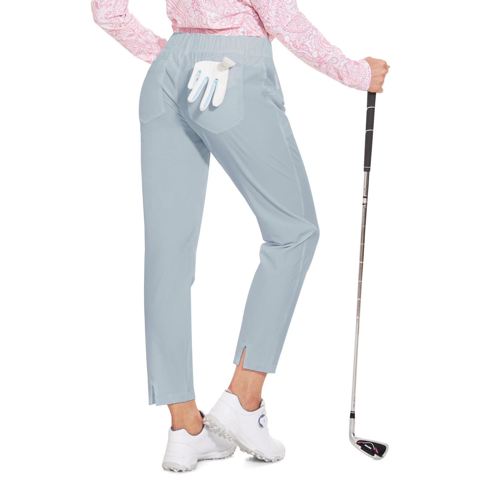 MOTEEPI Women's Lightweight Stretchy Work Hiking Golf Pants