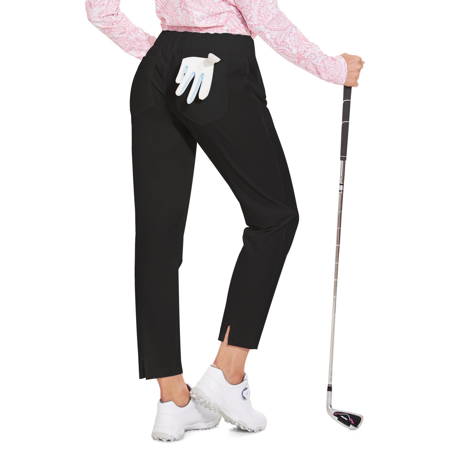 MOTEEPI Women's Lightweight Stretchy Work Hiking Golf Pants