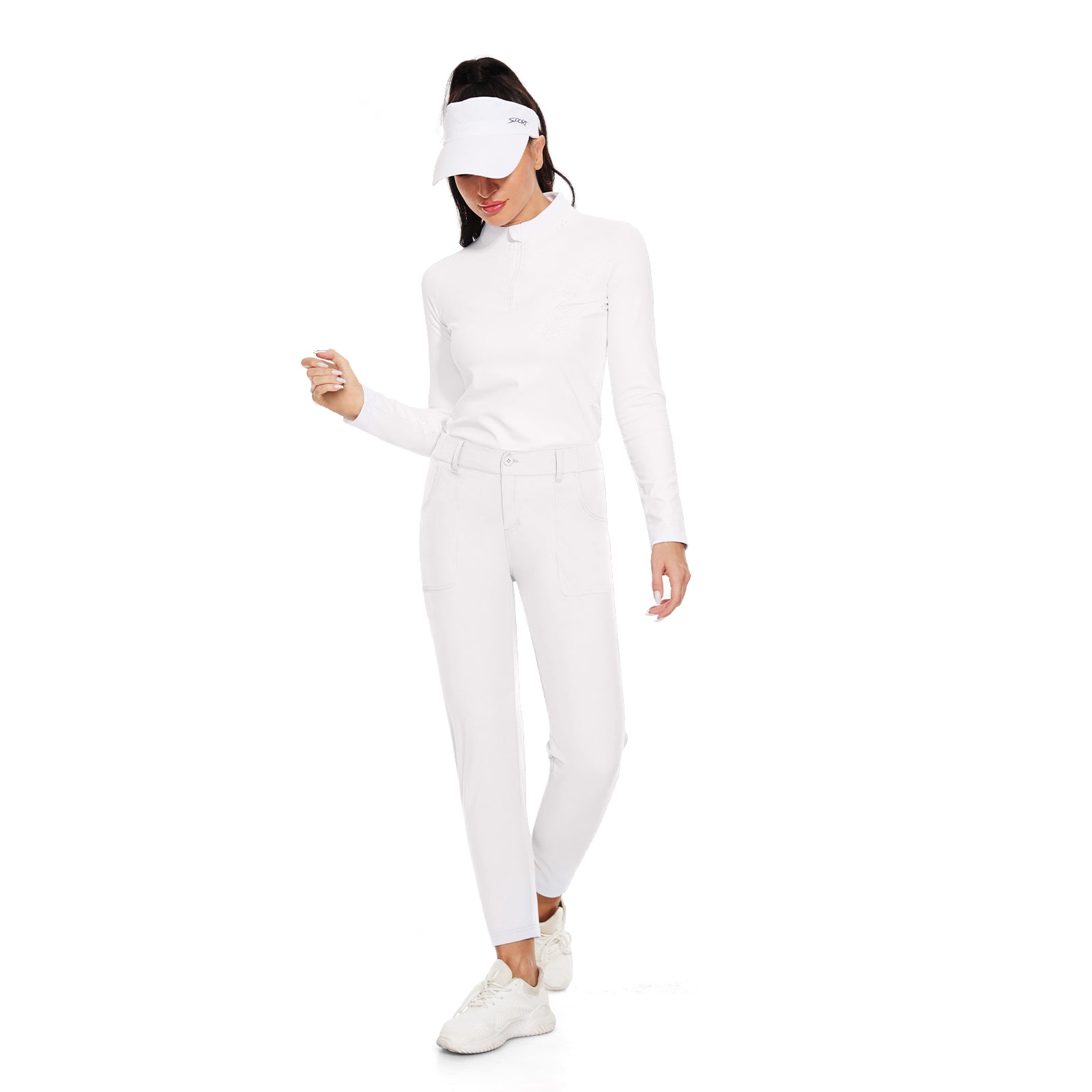 MOTEEPI Women's Lightweight Stretchy Work Hiking Golf Pants