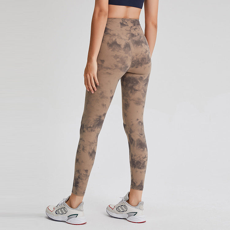 High Waisted Tie-Dye Full Length Leggings