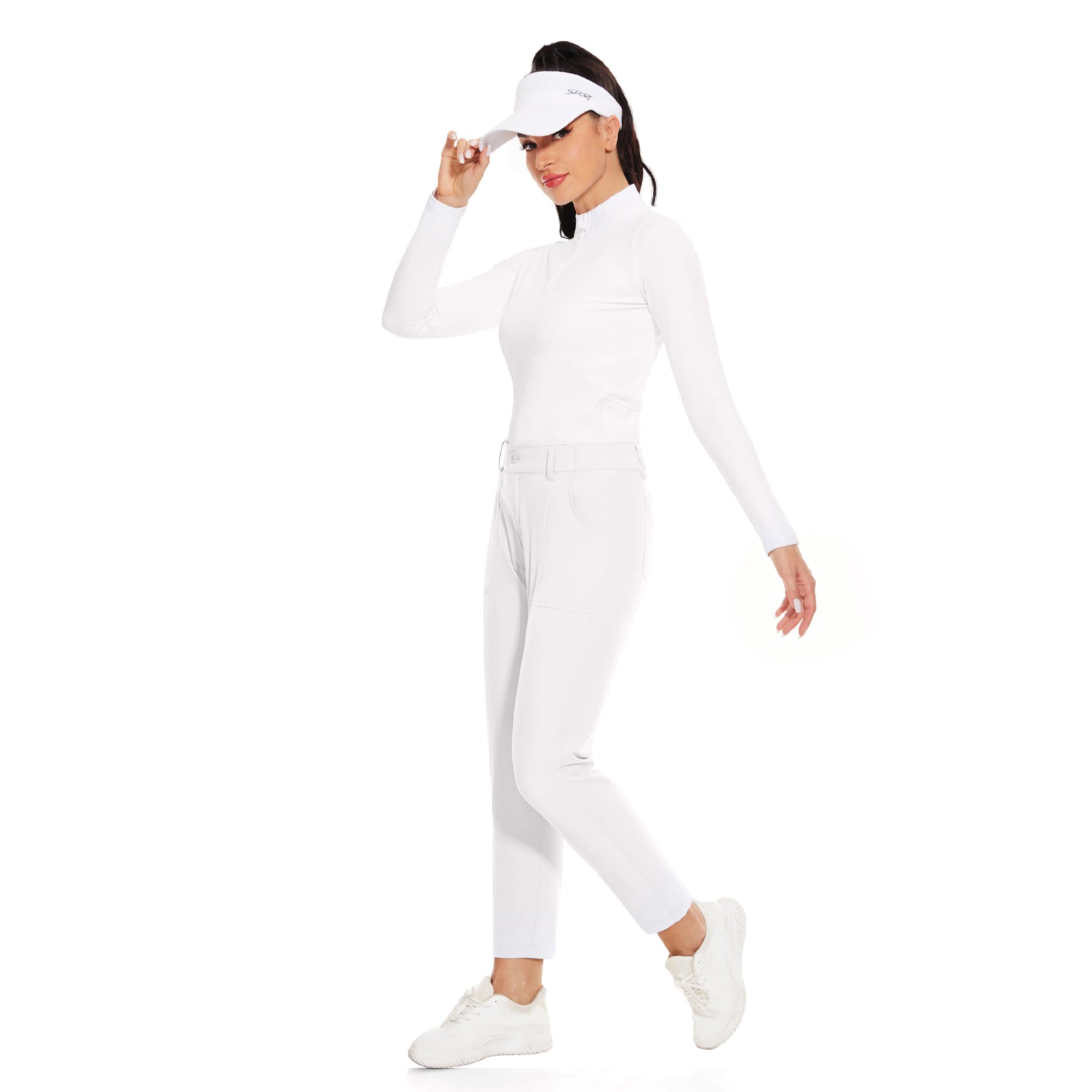 MOTEEPI Women's Lightweight Stretchy Work Hiking Golf Pants