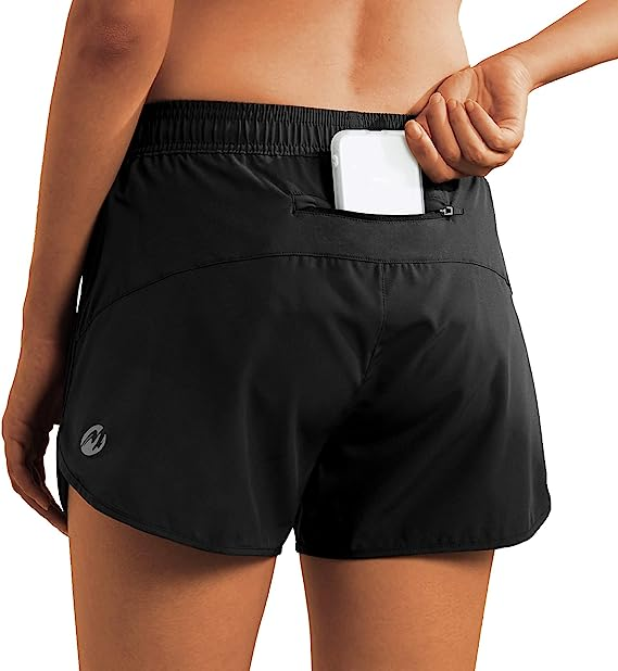 MOTEEPI Womens High Waisted Running Shorts