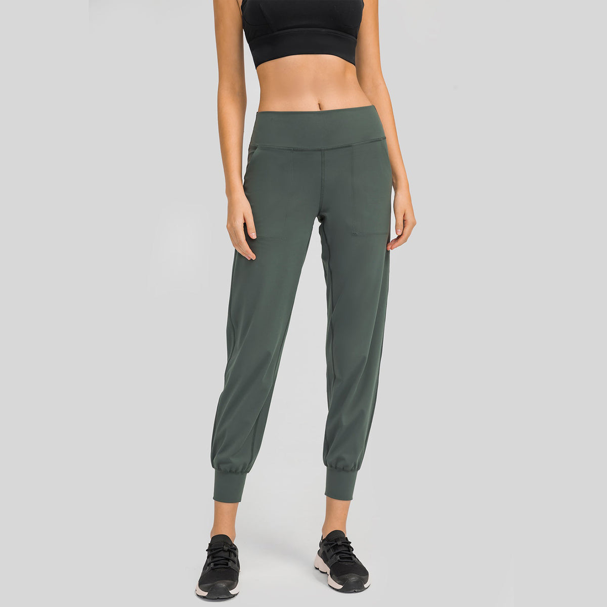 High Rise Side Pocket Joggers