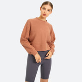 Round Neck Plain Sports Sweatshirt