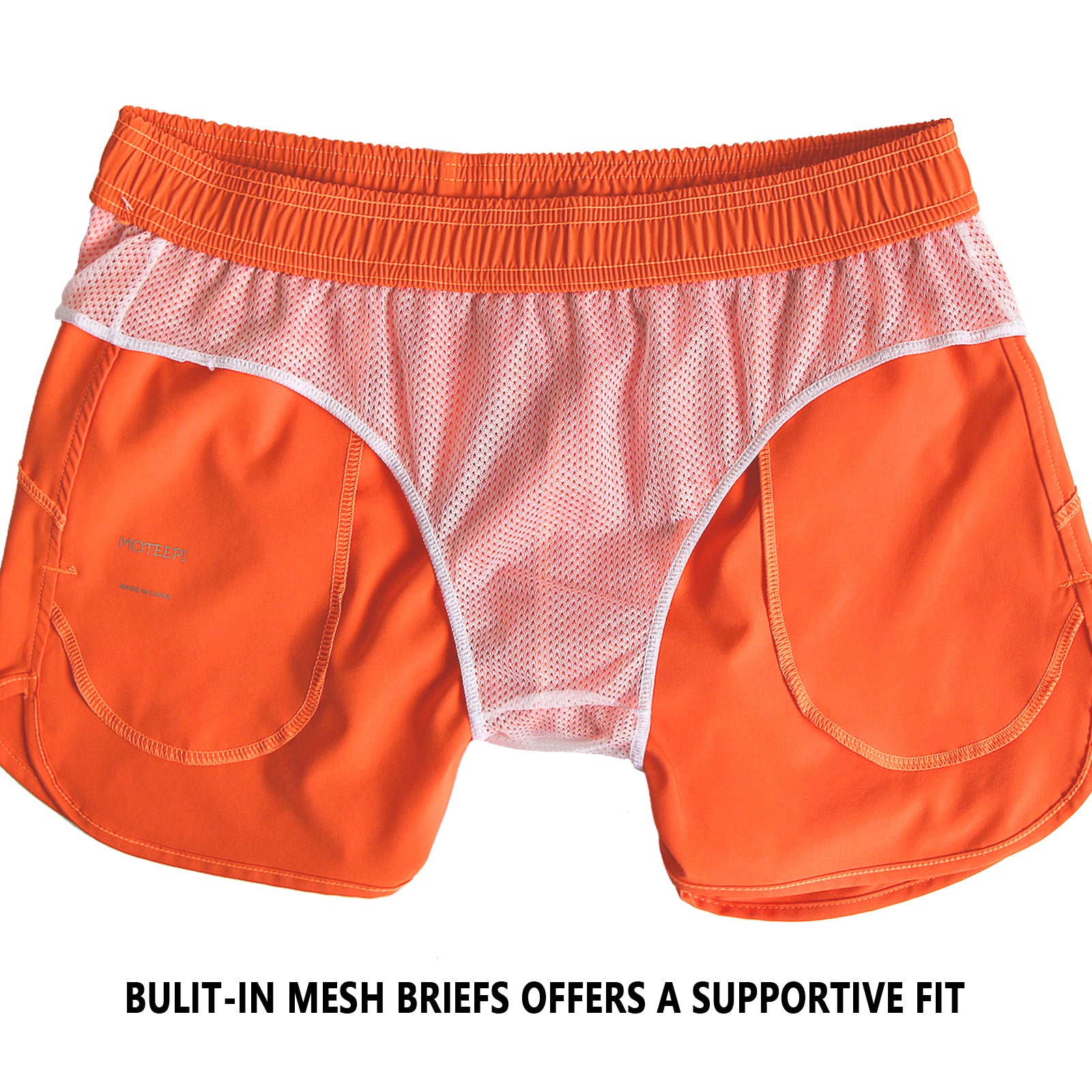 MOTEEPI Womens High Waisted Running Shorts