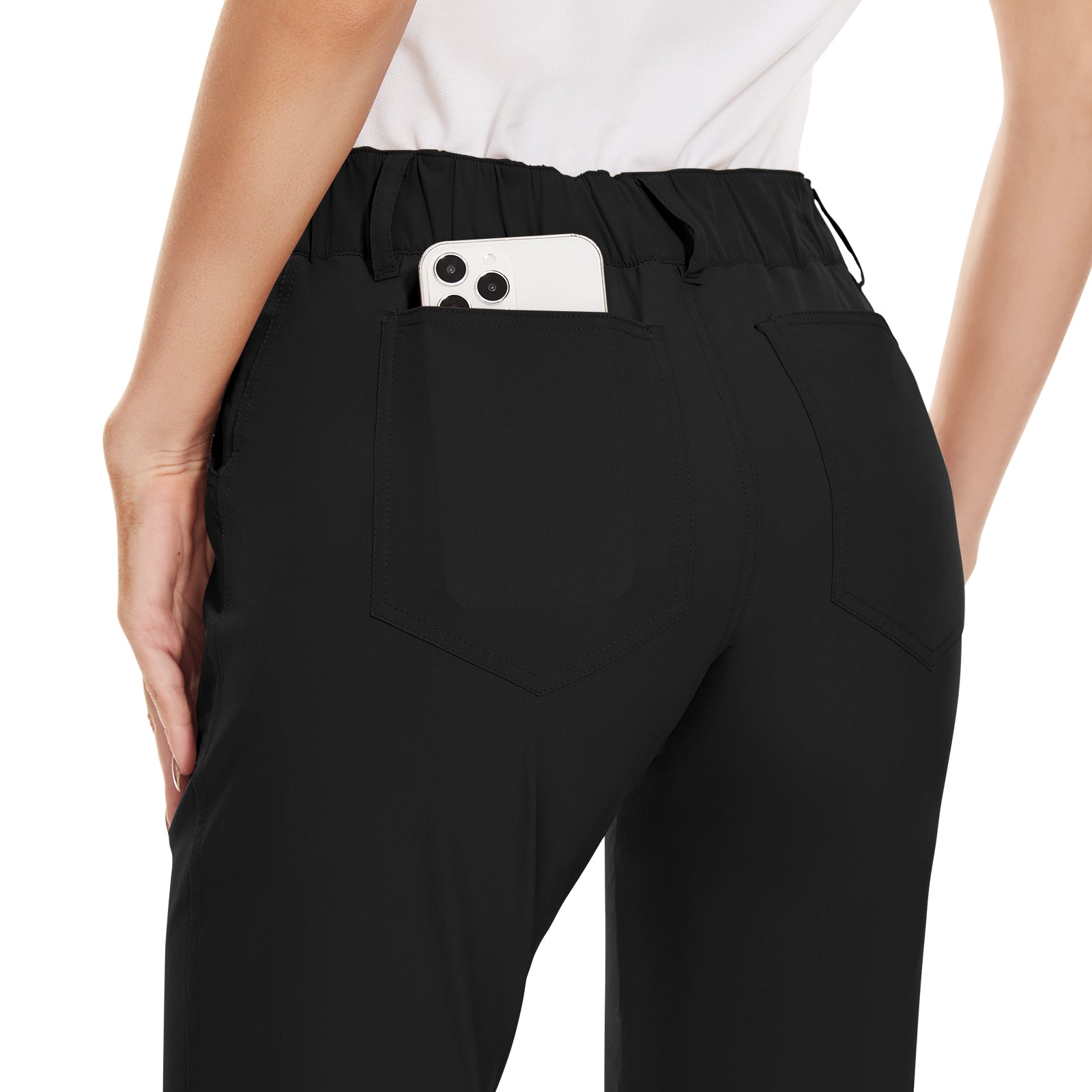 MOTEEPI Women's Lightweight Stretchy Work Hiking Golf Pants