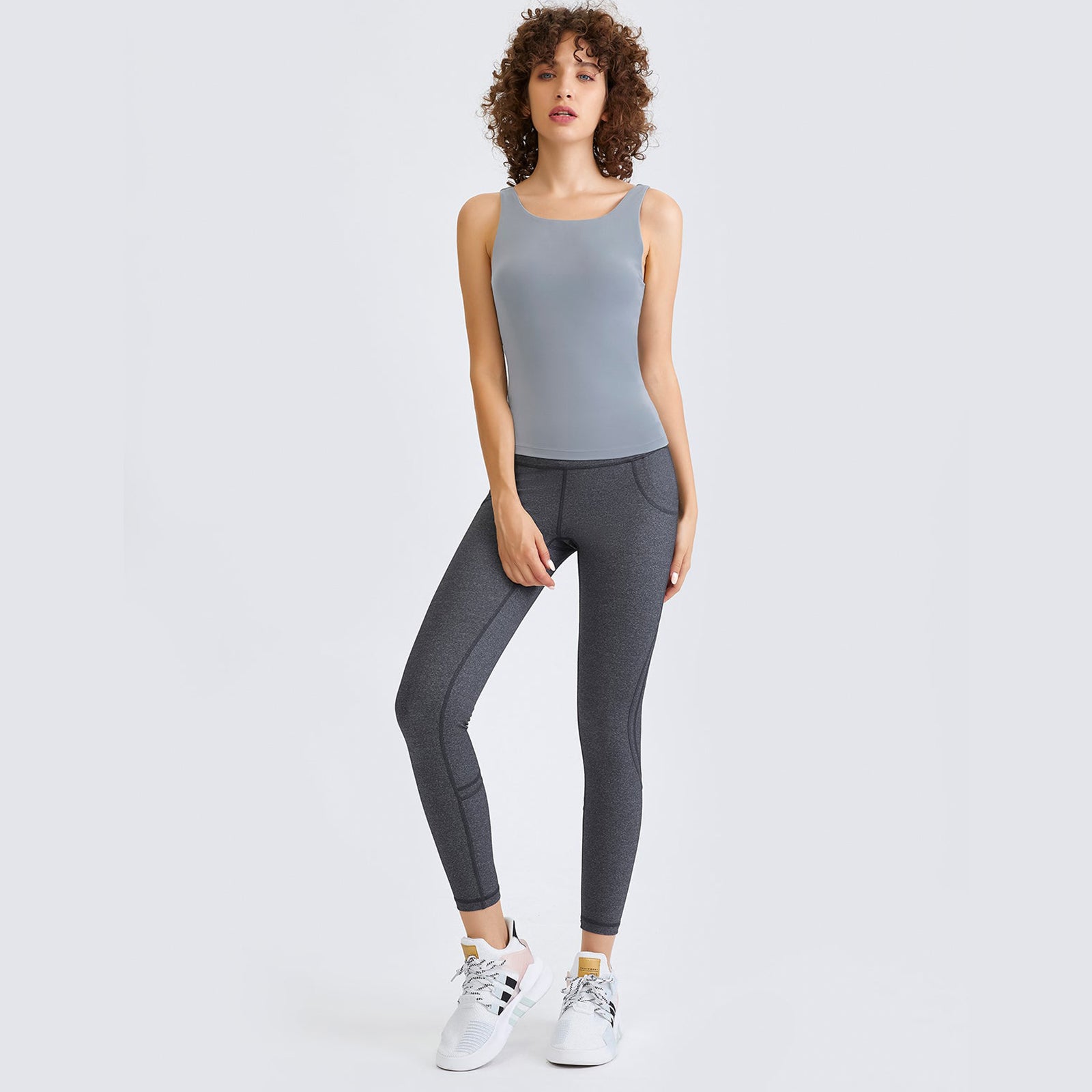U-Neck Backless Tank Top