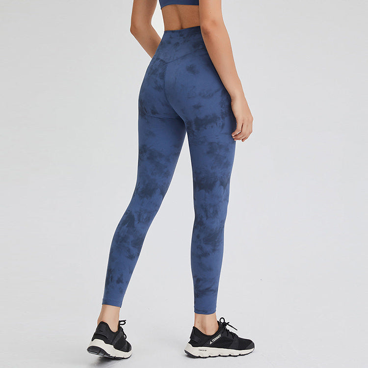 High Waisted Tie-Dye Full Length Leggings