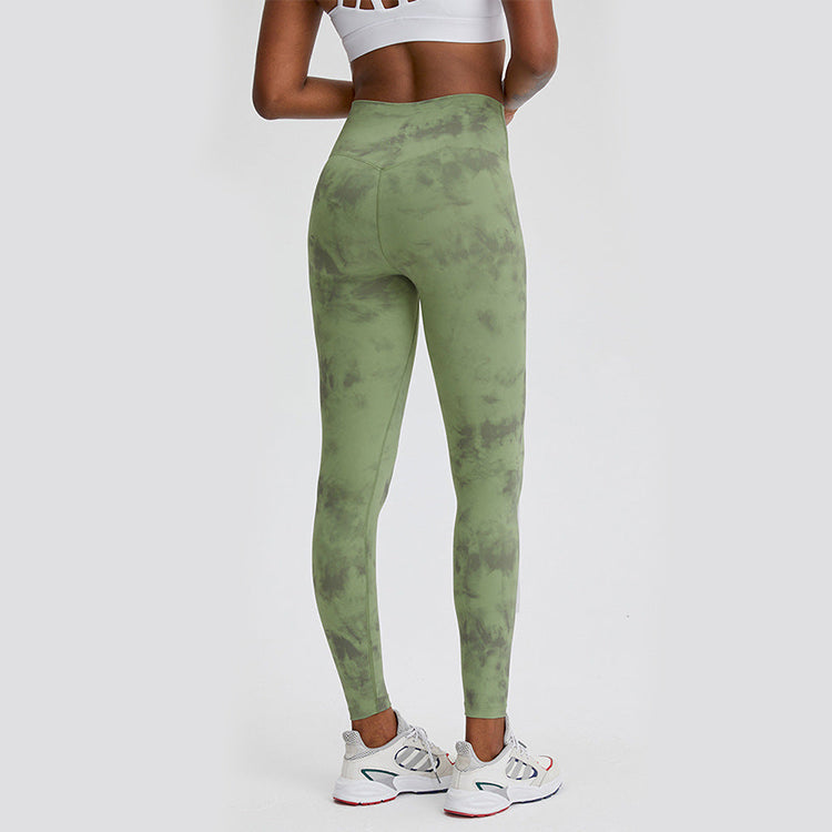 High Waisted Tie-Dye Full Length Leggings