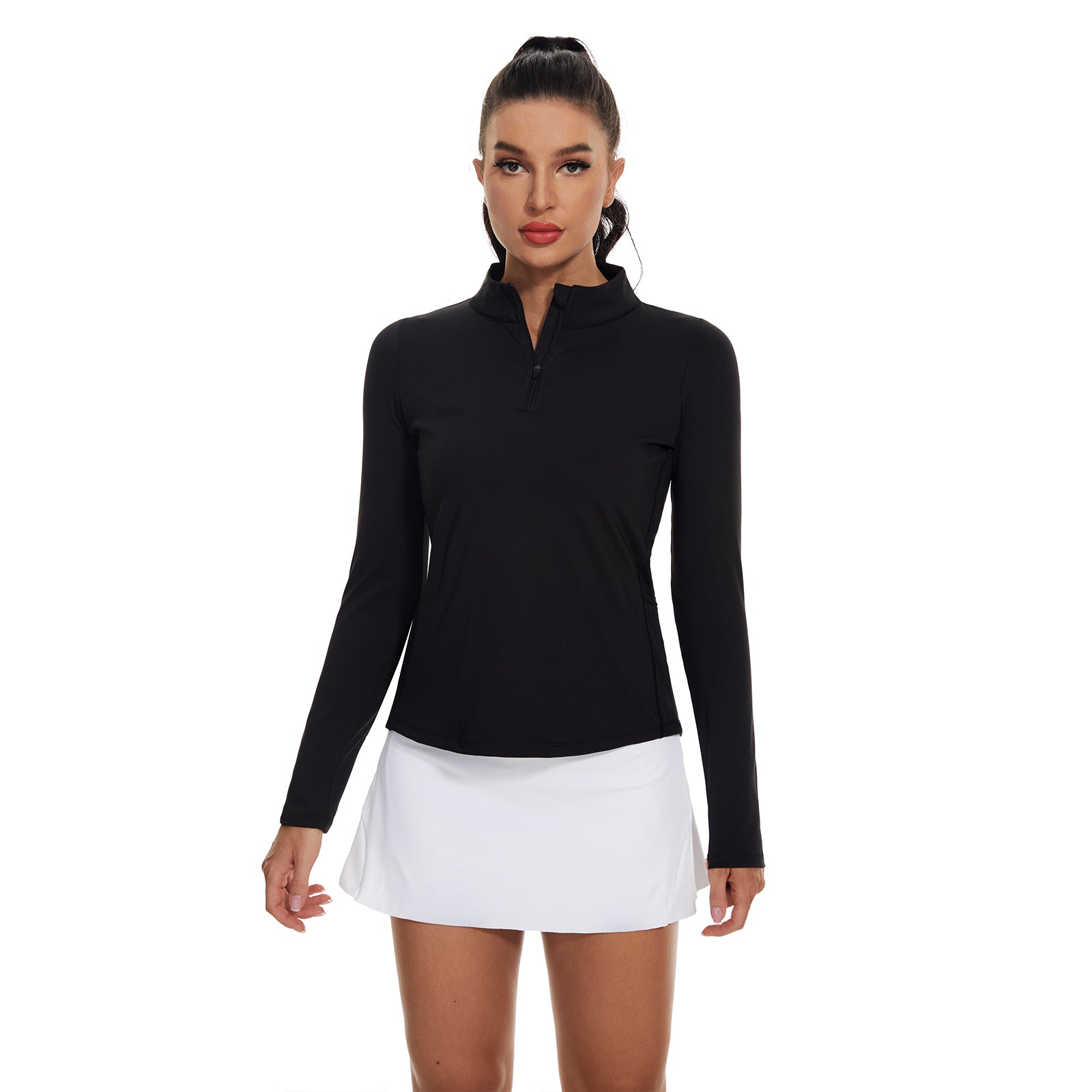MOTEEPI Womens Golf Shirt Long Sleeve Athletic Pullover