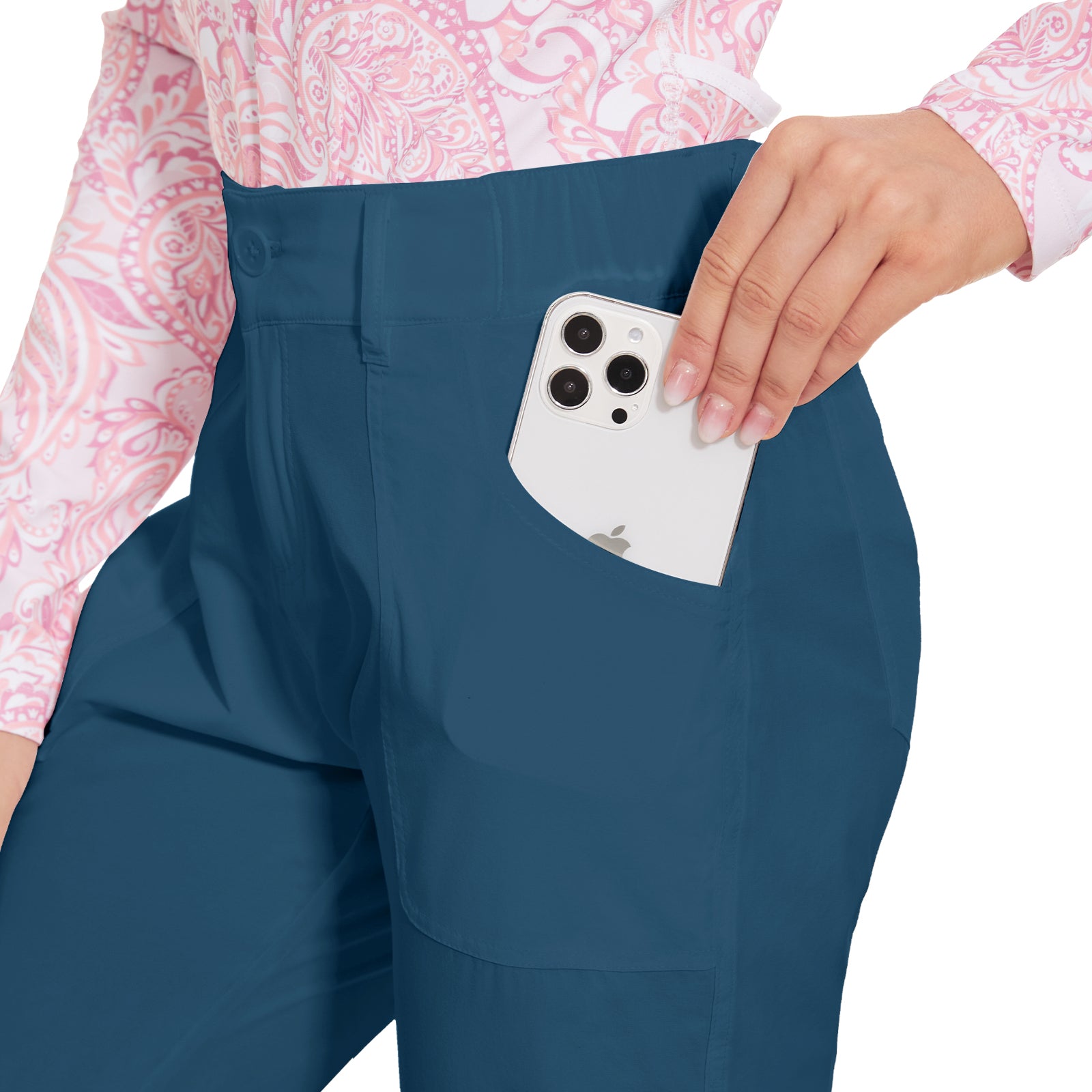 MOTEEPI Women's Lightweight Stretchy Work Hiking Golf Pants