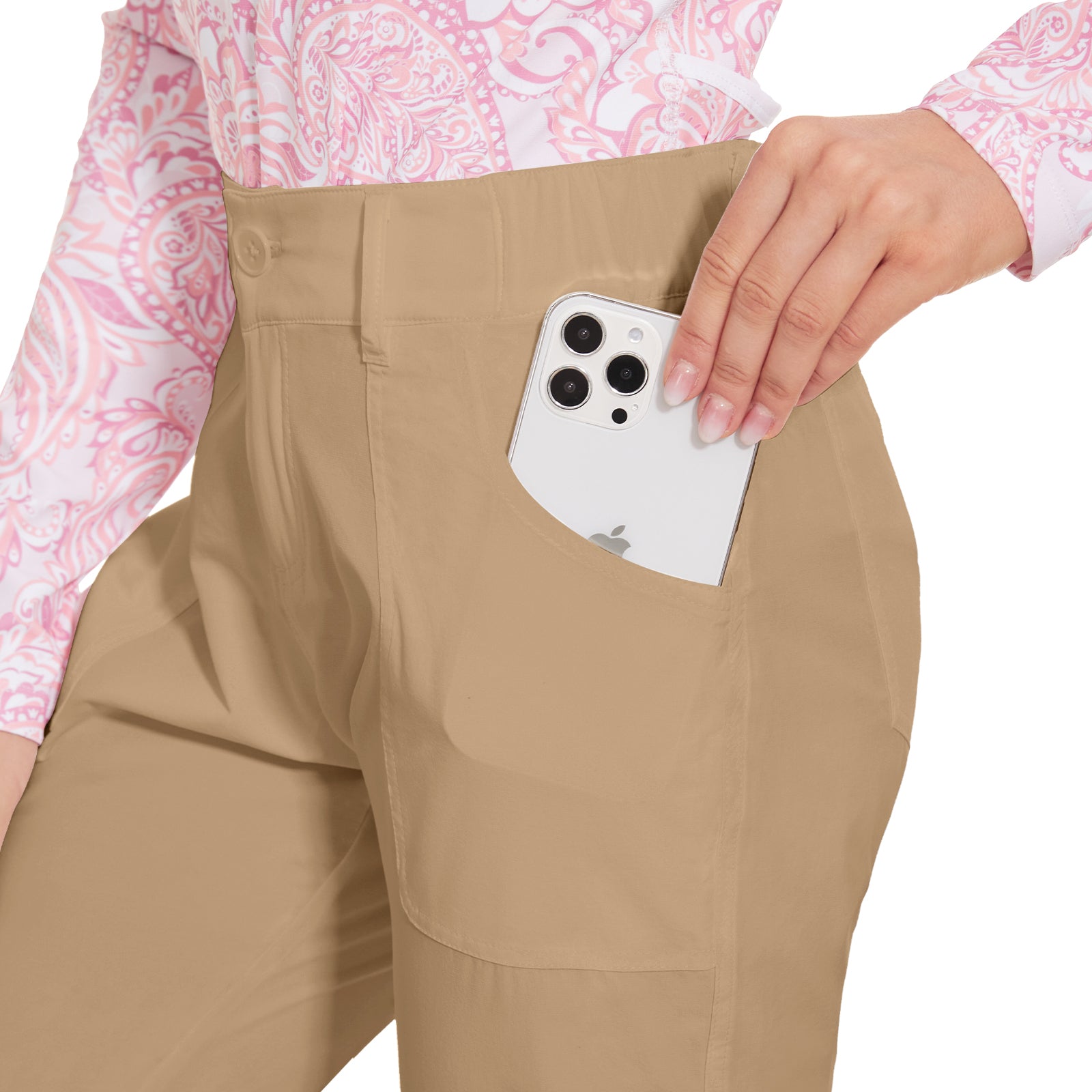 MOTEEPI Women's Lightweight Stretchy Work Hiking Golf Pants