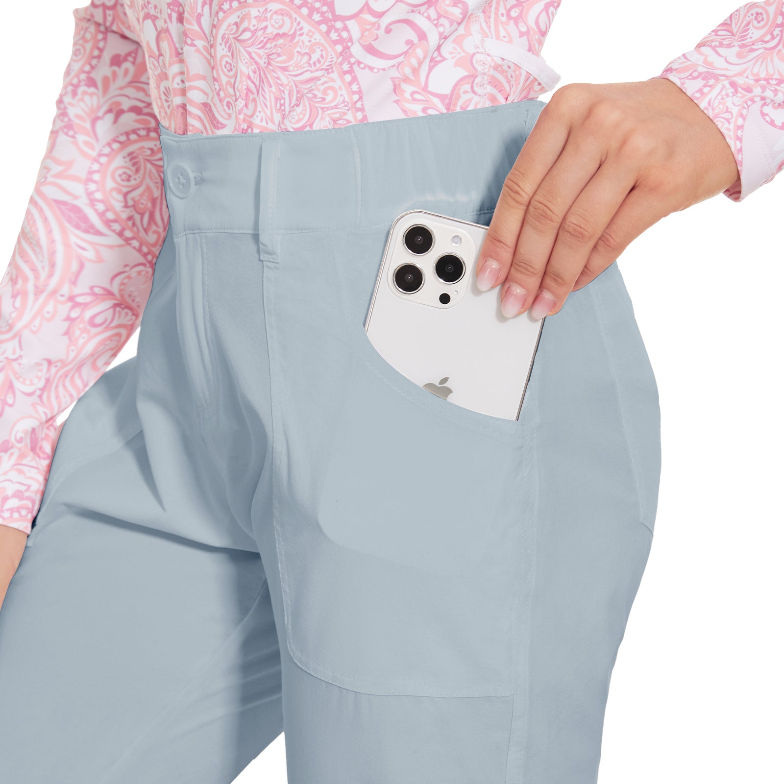 MOTEEPI Women's Lightweight Stretchy Work Hiking Golf Pants