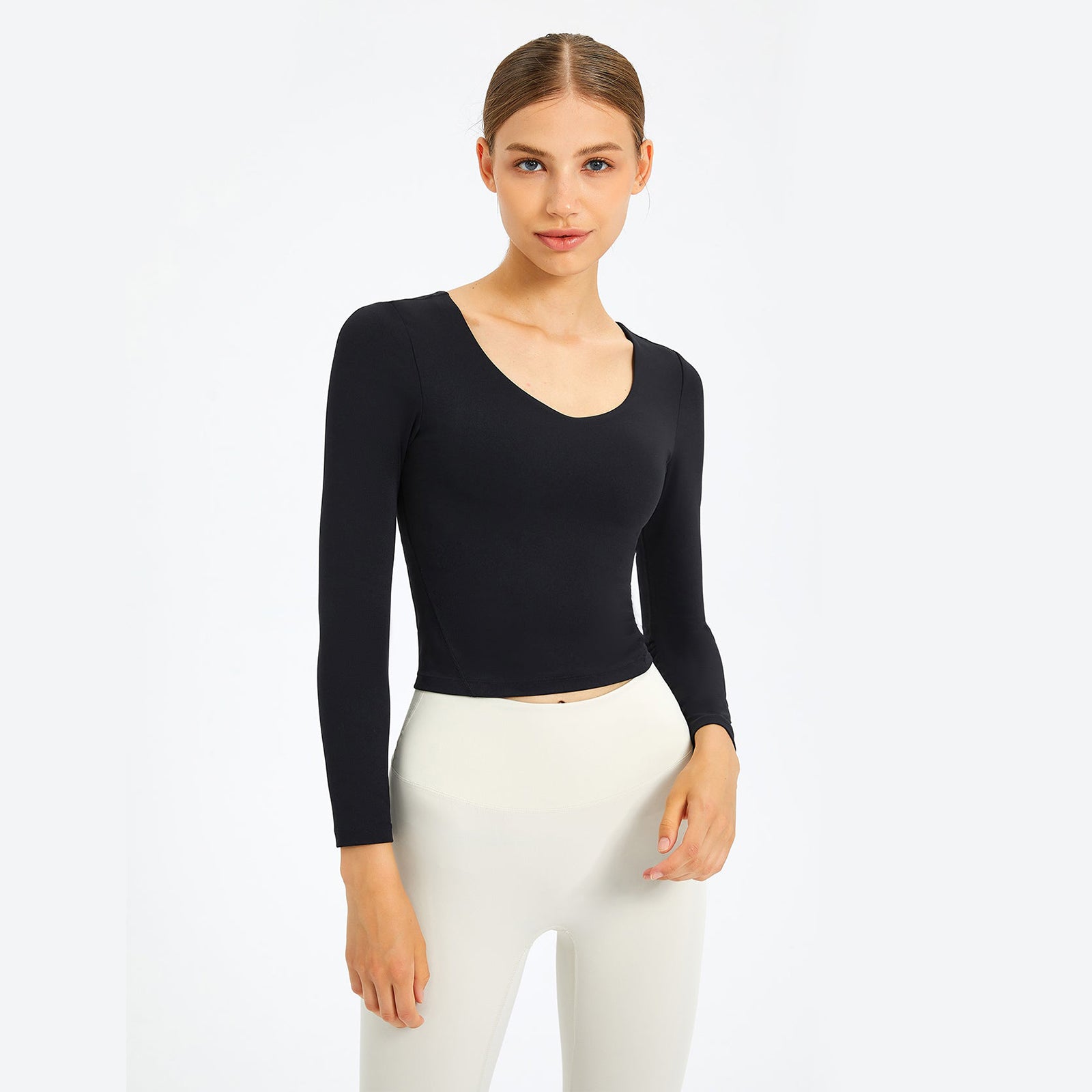 V-Neck Plain Sports Top