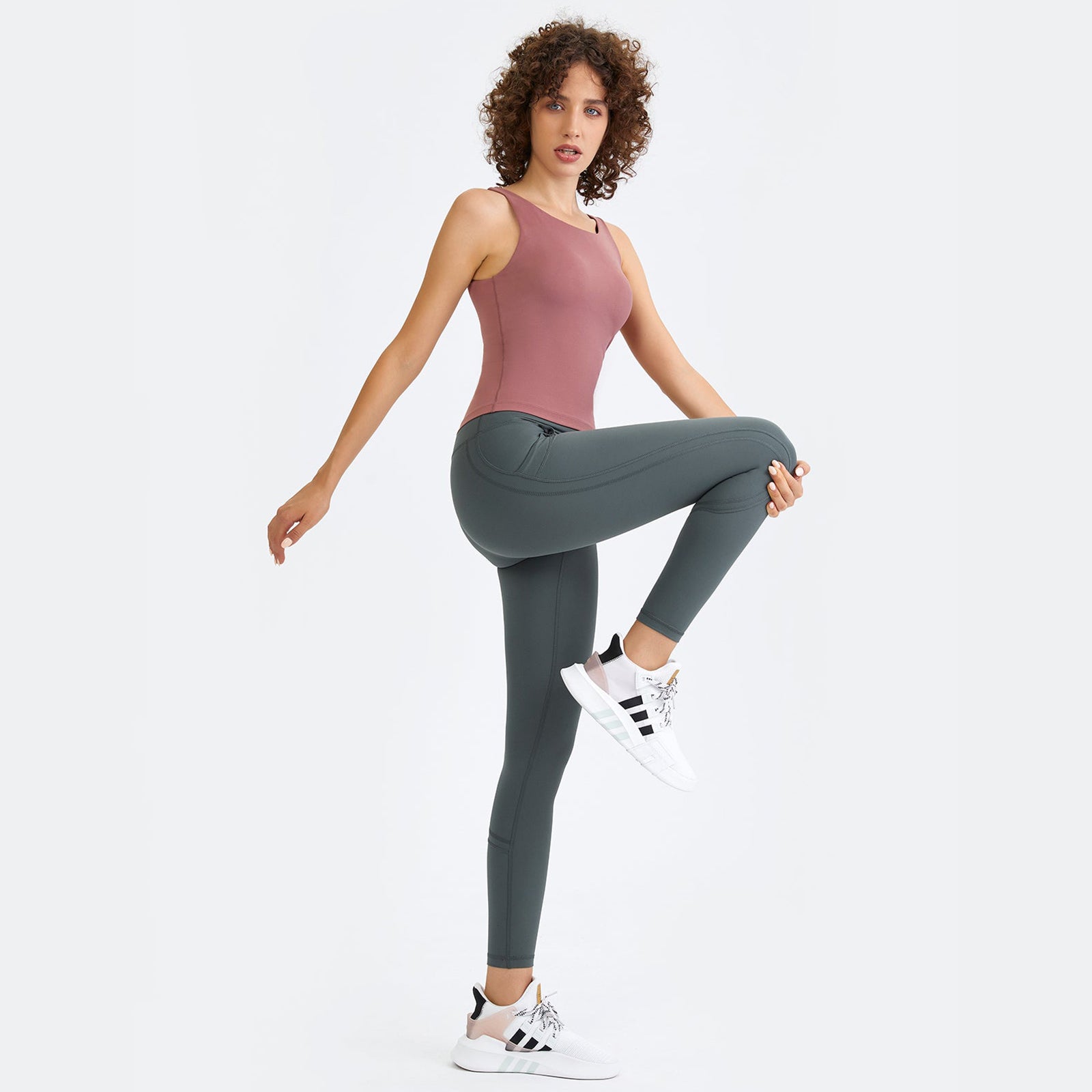 U-Neck Backless Tank Top