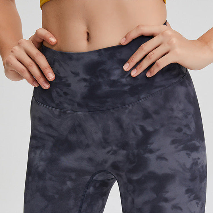 High Waisted Tie-Dye Full Length Leggings