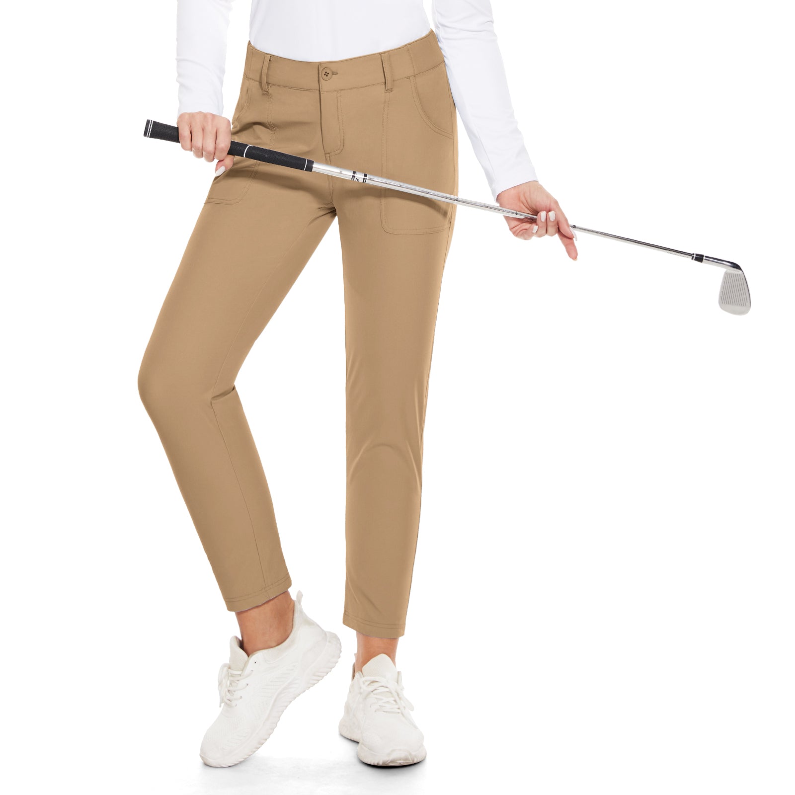 MOTEEPI Women's Lightweight Stretchy Work Hiking Golf Pants