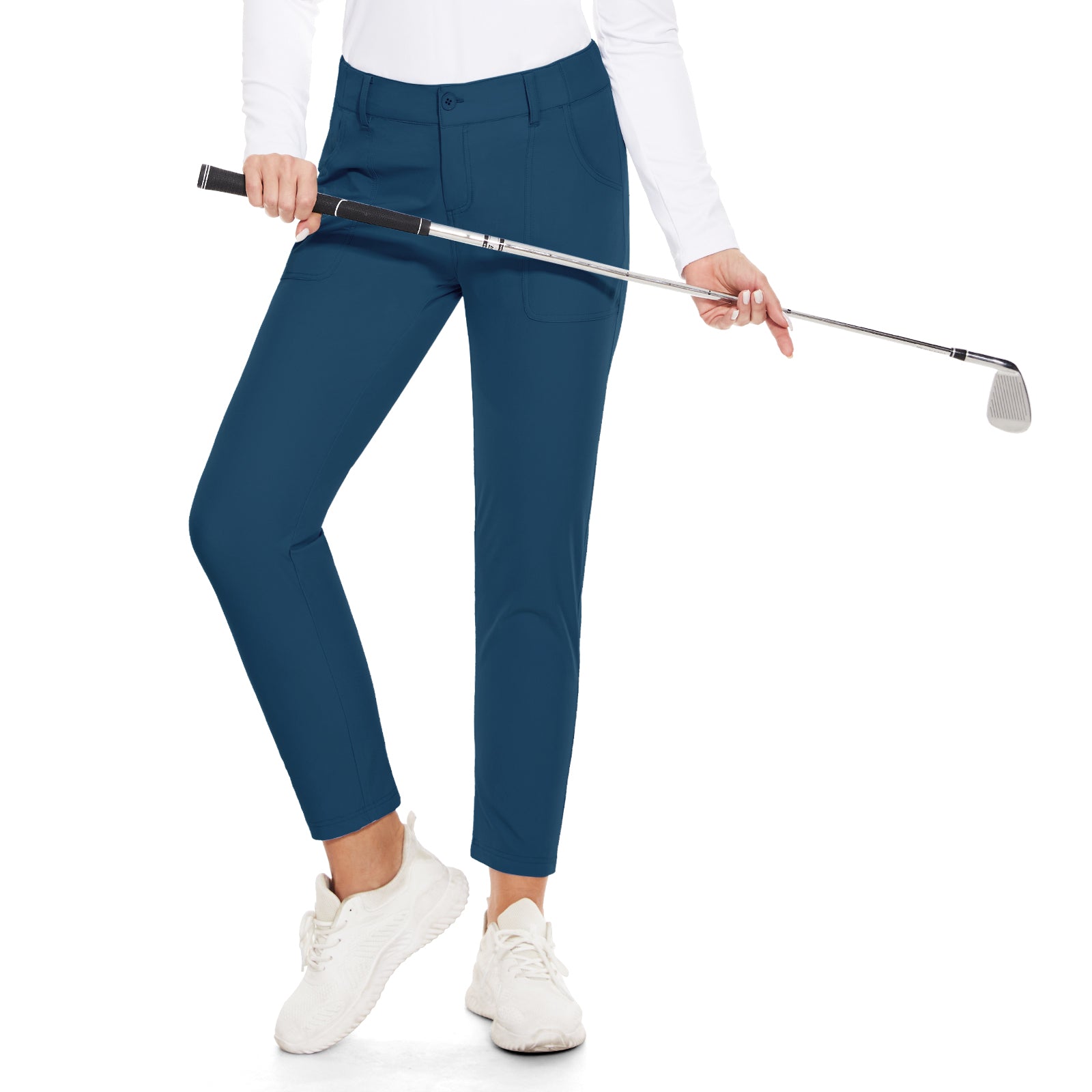 MOTEEPI Women's Lightweight Stretchy Work Hiking Golf Pants