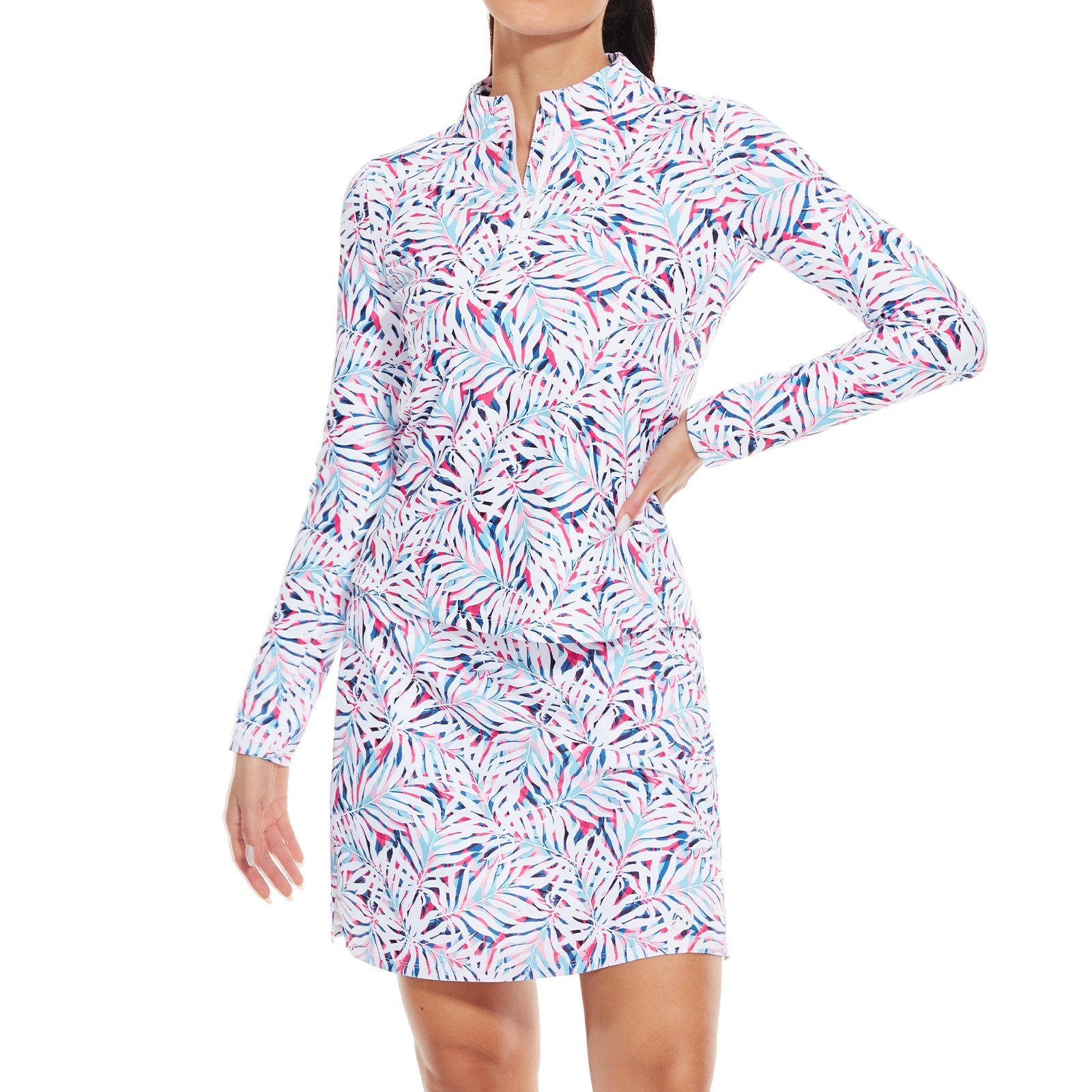 MOTEEPI Womens Golf Shirt Long Sleeve Athletic Pullover