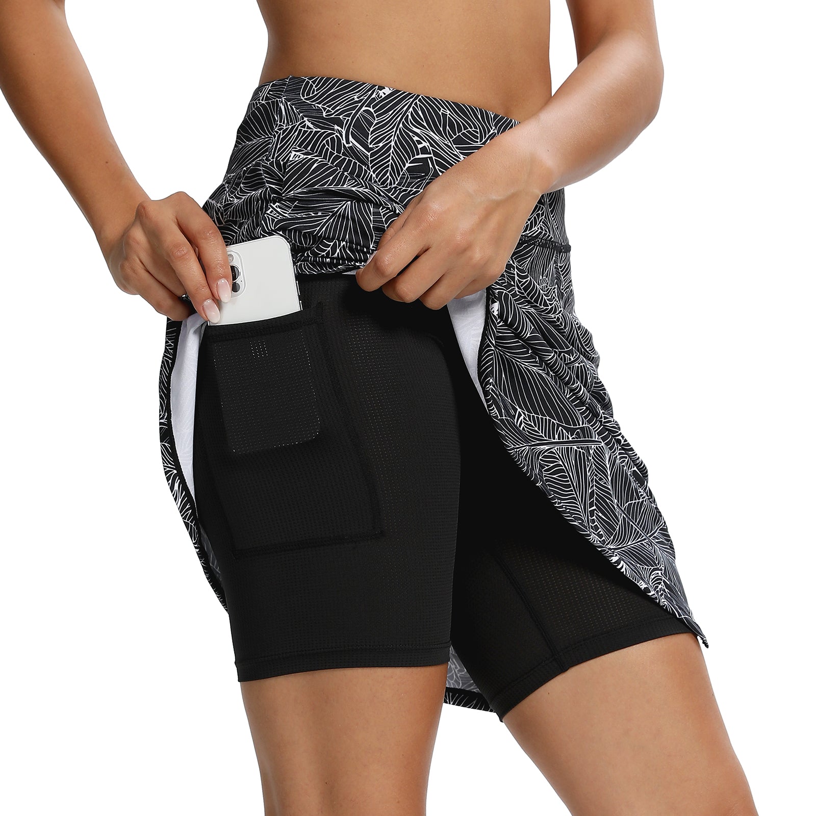MOTEEPI Skorts Skirts for Women 20" Athletic Golf Skort with Pockets Casual Dressy High Waist