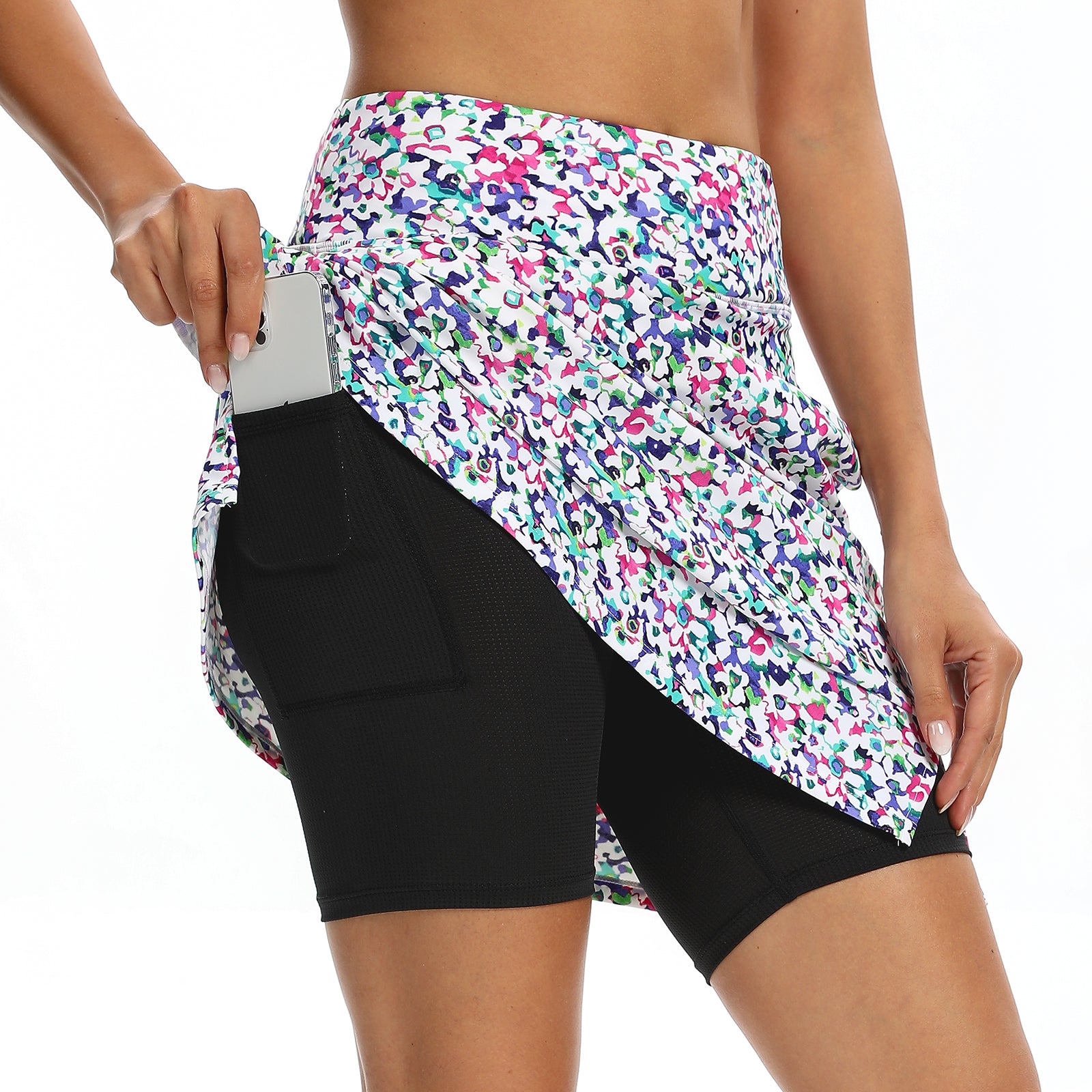 MOTEEPI Skorts Skirts for Women 20" Athletic Golf Skort with Pockets Casual Dressy High Waist