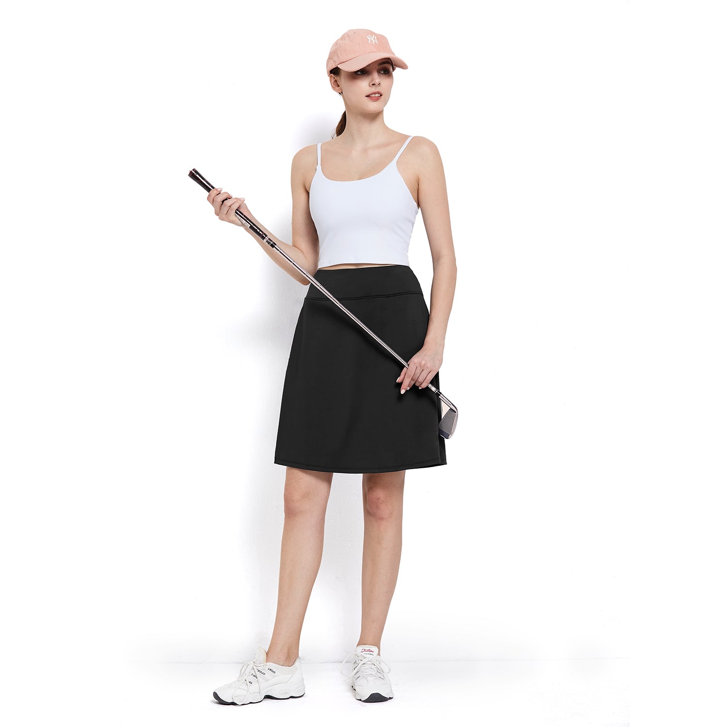 MOTEEPI Skorts Skirts for Women 20" Athletic Golf Skort with Pockets Casual Dressy High Waist