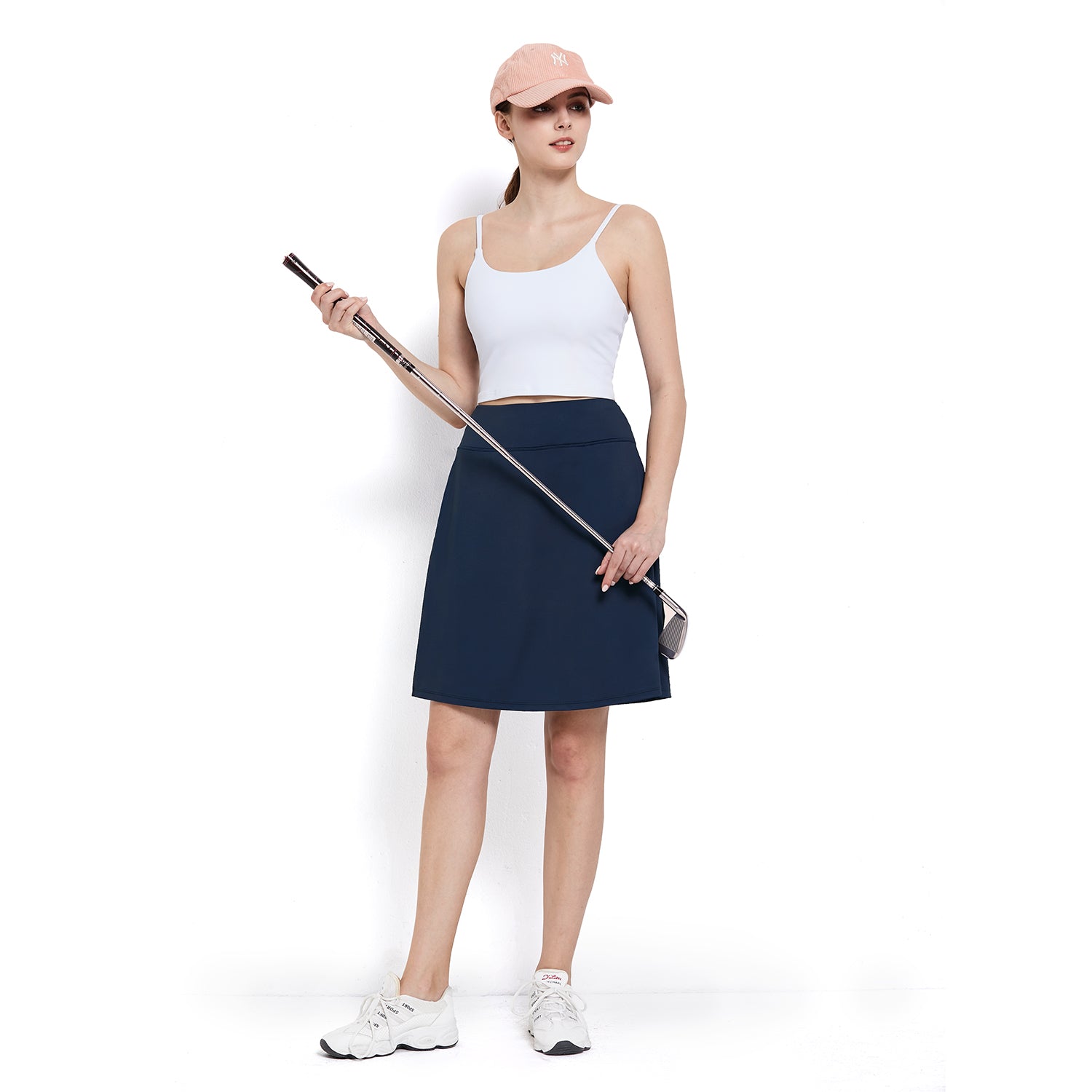 MOTEEPI Skorts Skirts for Women 20" Athletic Golf Skort with Pockets Casual Dressy High Waist