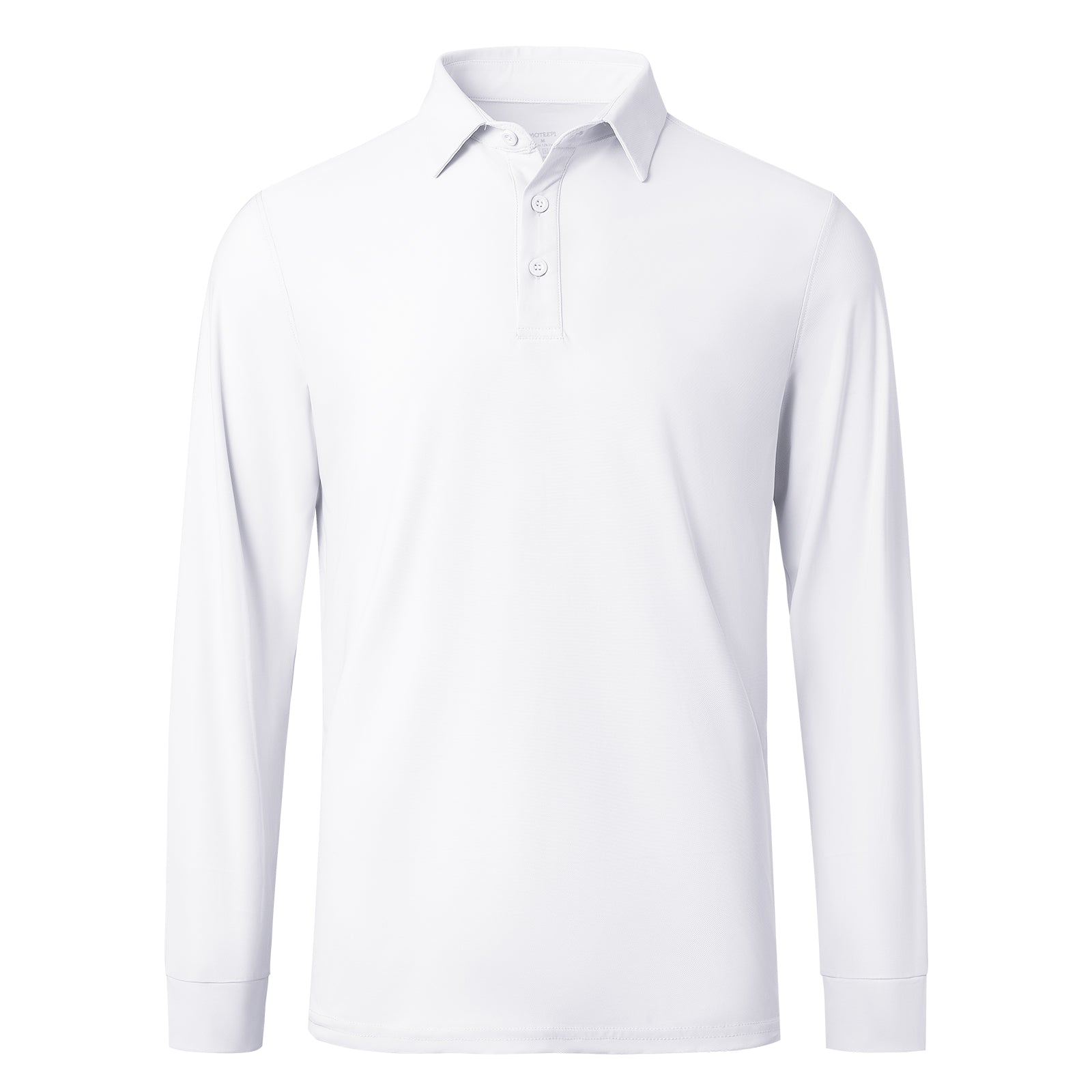 MOTEEPI Men's Nylon Long Sleeve Polos UPF 50+ Quick Dry Golf Shirts