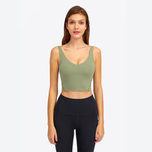 V-Neck Plain Tank Top