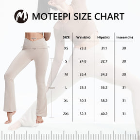 MOTEEPI Fleece Lined Flared Leggings for Women High Waist  Yoga Pants