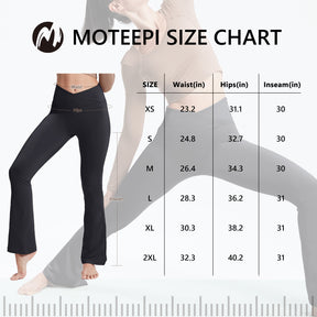 MOTEEPI Fleece Lined Flared Leggings for Women High Waist  Yoga Pants