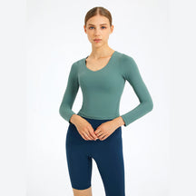 V-Neck Plain Sports Top