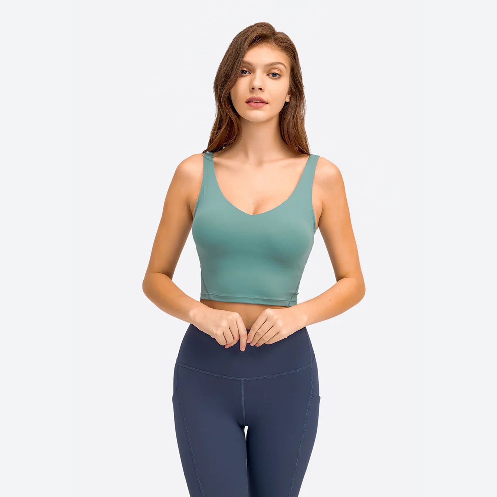 V-Neck Plain Tank Top