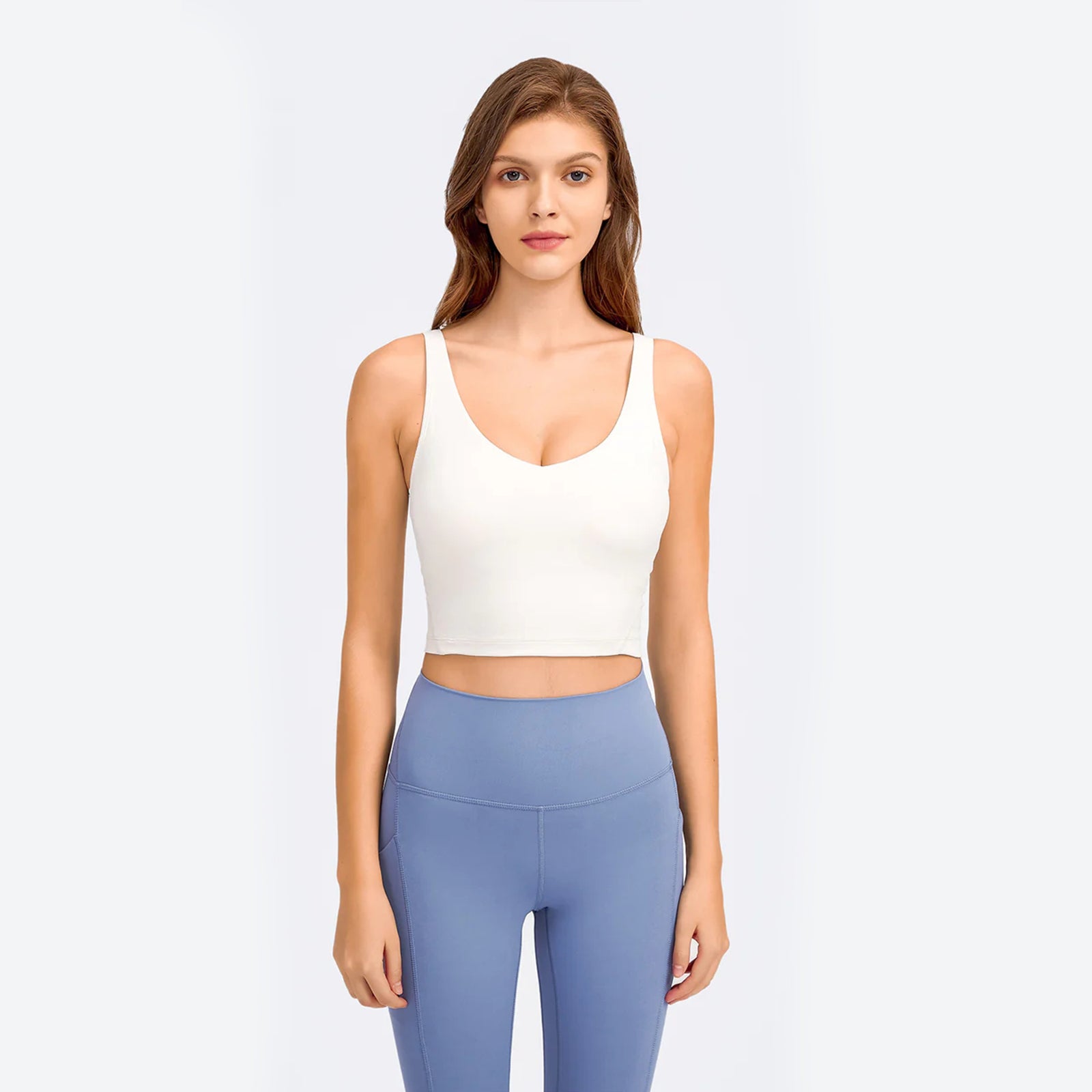 V-Neck Plain Tank Top