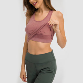 U-shaped Racerback Plain Tank Top