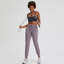 High Waisted Drawstring Side Pocket Sweatpants