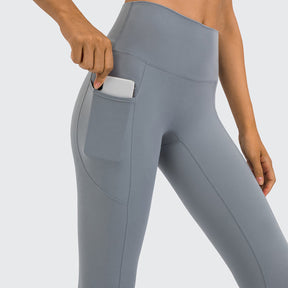 High Rise Double Pocket Plain 7/8 Leggings