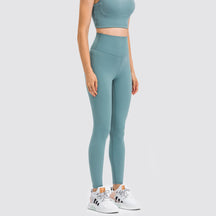 High Waisted Butt Lifting Wide Waistband Plain Full Length Leggings