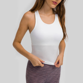 U-shaped Racerback Plain Tank Top