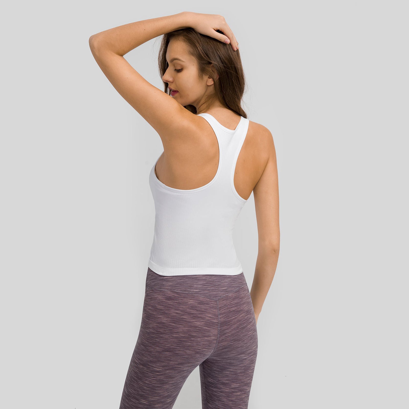 U-shaped Racerback Plain Tank Top