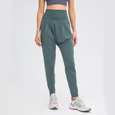 High Waisted Elastic Waistband Joggers