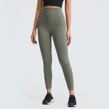 High Waist Breasted Yoga Full Length Leggings