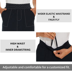 MOTEEPI Skorts Skirts for Women Casual Dressy Cotton Knee Length Golf Skirts for Women Pockets