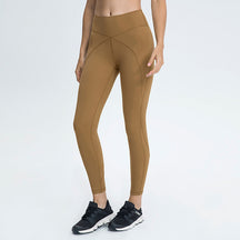 Mid Rise XY stitching Full Length Leggings