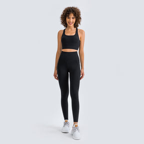 High Rise Side Pocket Plain 7/8 Leggings