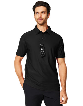 MOTEEPI Mens Short Sleeve Performance Polo Golf Shirts