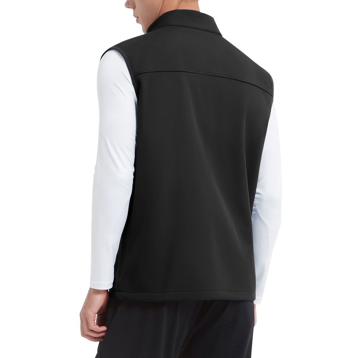 MOTEEPI Mens Sleeveless  Fleece Lined Lightweight  Golf Vests Outerwear