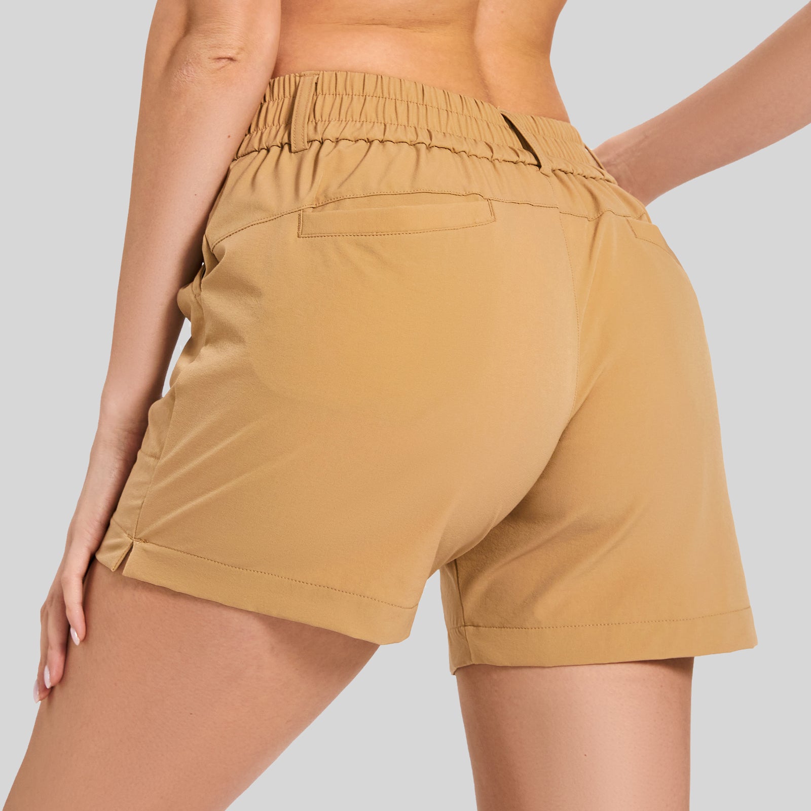 MOTEEPI Women's Golf Hiking 5" Quick Dry Shorts