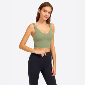 V-Neck Plain Tank Top